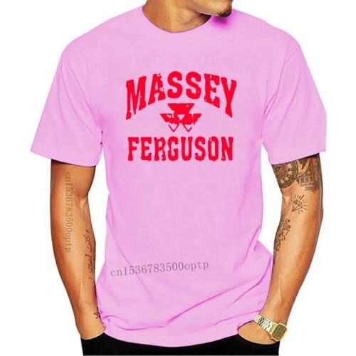 Men T shirt Massey Ferguson Gray Weathered Logo Tee Shirt s Round Neck Cotton Bottoming Short Sleeves Tops Clothing men