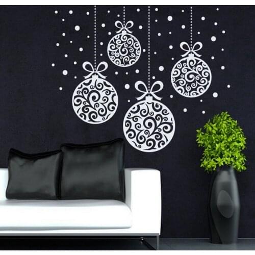 YOYOYU Wall Decal Christmas Snowflake Ornament Home Wall Decor Sticker Art DIY Interior Window Glass Decoration GY49