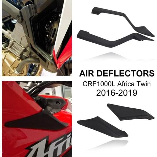 NEW A pair Black Motorcycle Accessories Lower Deflector Kit Wind Deflector For Honda CRF1000L Africa Twin 2016-2019 CRF 1000 L