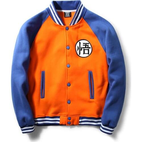 2021 Spring New Jacket Men Anime Baseball Uniform Jackets Tops Coat Mens Sportswear Fitness Plus Size Loose Style Keep Warm