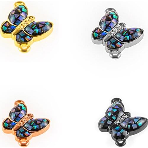 NEW Charm beads Metal Butterfly-shaped Connector Jewelry Accessories DIY Handmade Bracelets Necklace Jewelry