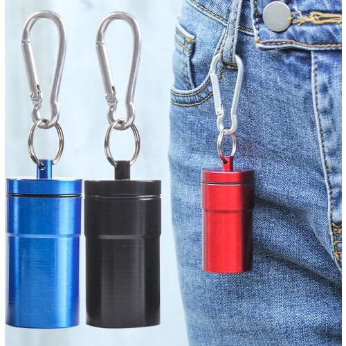 Mini Portable Cigarette Ashtray For Outdoor Use Ash Holder Pocket Tray with Lid Key Chain Pill Box Storage Outdoor Smoking
