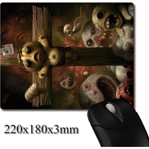 Binding of Isaac Classic CG printed Heavy weaving anti-slip rubber pad office mouse pad Coaster Party favor gifts 220x180x3mm