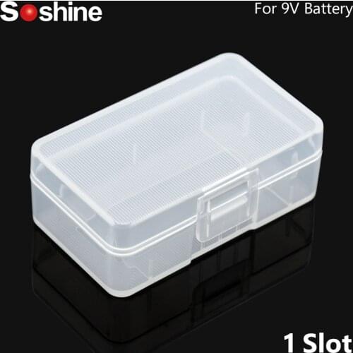 Portable Hard Plastic 6F22 battery Case Holder Storage Box for 1 2 Pieces 9V 6F22 Battery Box Container Case Organizer Box Case