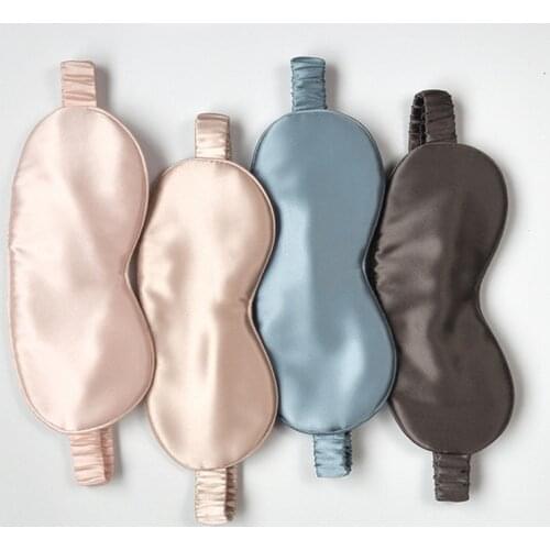 100% Natural Silk Sleeping Eye Mask Shade Soft Sleep Mask Eye Patch Breathable Eyeshade Sleeping Bandage on Eyes For Sleeping