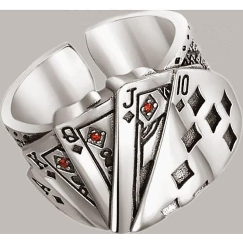 Romantic Charming Open Poker Ring for Women Vintage Boho Knuckle Party Rings Gothic Punk Jewelry Gifts for Girls 2021