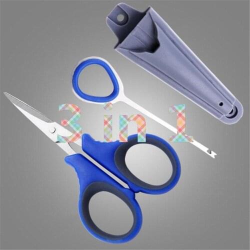 Mounchain Fishing Pliers Scissors Stainless Steel Fishing Pliers Scissors Braid Line Cutter Hook Remover fishing line cutting