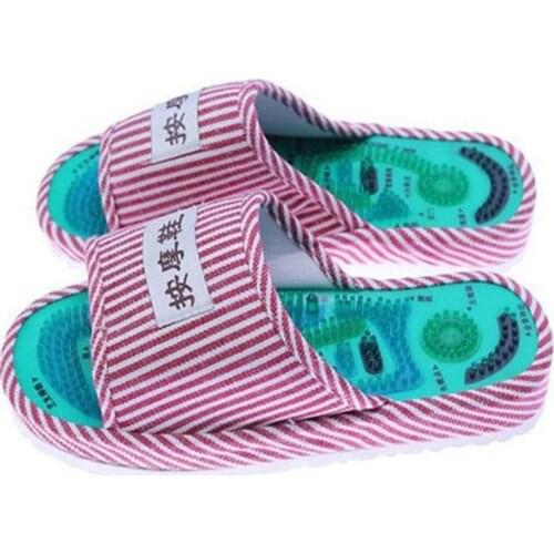 Health care slimming body taichi point acupuncture foot massager slipper home summer men womens feet massage slippers spa shoes
