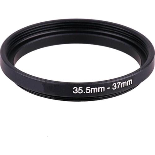 35.5mm-37mm 35.5-37mm 35.5 to 37 Step Up Ring Filter Adapter black
