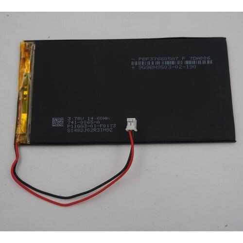 XINJ 3.7V 4000mAhPolymer Li-Po Li Battery 2pin JST-PH 2.0mm 3766125 For E-Book MID Power Bank Portable DVD Tablet PC