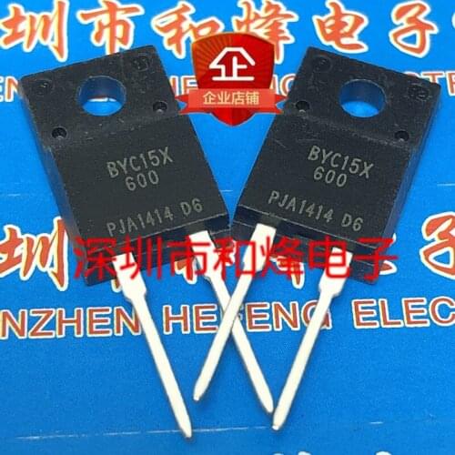 10PCS BYC15X-600 TO-220F