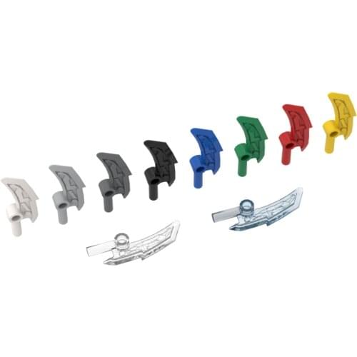 10PCS Replaceable 18950 Sawtooth Scimitar Parts Building Blocks High-Tech Assemble Replace Bricks Toy For Children Gifts