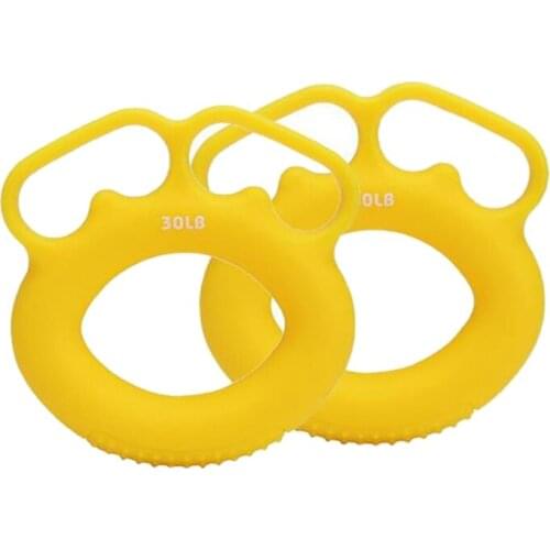 2Pcs Silicone O Hand Grips Forearm Carpal Expander Power Fitness Ring Grip Finger Muscle Workout for Exercise Gym
