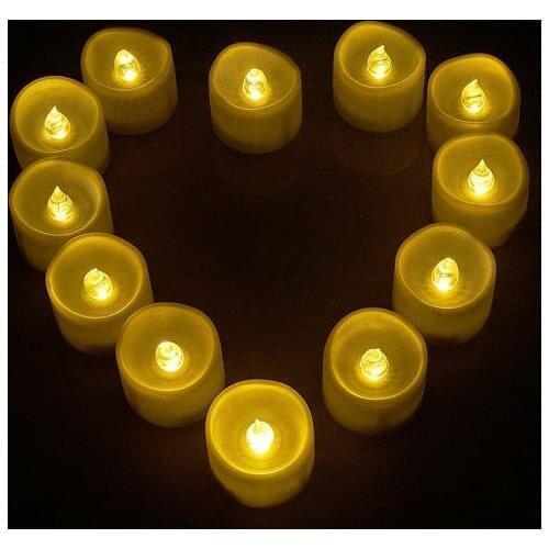 300PCS/LOT Flickering wavy Tea Light W/Timer battery operate LED Candles tealight wedding Christmas Home Church bar Decor-AMBER