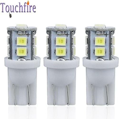 500pcs Car LED Bulb T10 194 168 W5W 2835SMD-10LED Auto Interior Light Reading Parking Dome Signal Side Light White wholesale