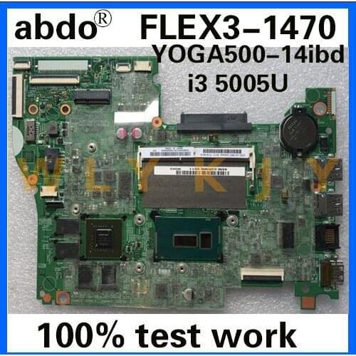 Abdo 448.03N03.001M for Lenovo FLEX3-1470 YOGA 500-14IBD notebook motherboard CPU i3 5005U GT920M 2G DDR3 100% test work