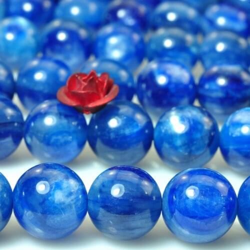Kyanite 4mm Natural Gemstone Beads square round faceted for silver 925 Jewelry Making Necklace Earring pendant 15inch