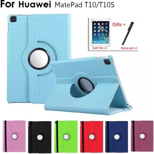 360 Rotating Case For Huawei Matepad T10S 10.1"2020 AGS3-L09/AGS3-W09 Tablet Cover For Huawei Matepad T10 9.7" 2020 Funda