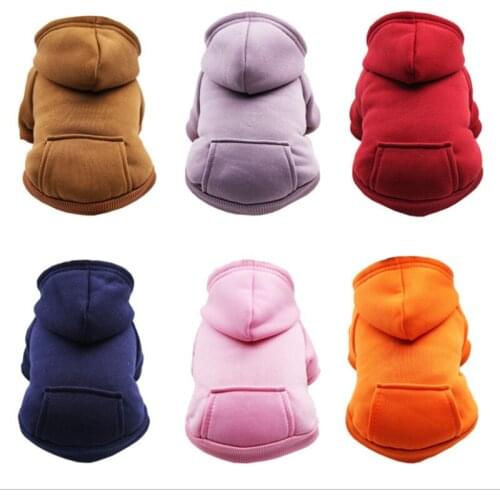 Dog Hoodies Pet Clothes For Small Dogs Puppy Coat Jackets Sweatshirt For Doggie Cat Costume Cotton Pet Outfits
