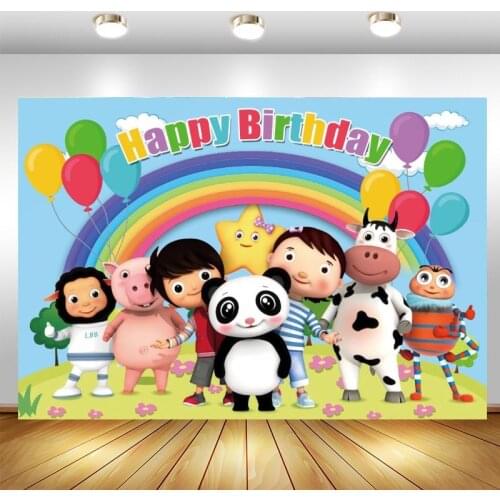 Little Baby Bum Photography Backdrop Kids Newborn Happy Birthday Party Photo Background Booths Studio Props Decoration Banner