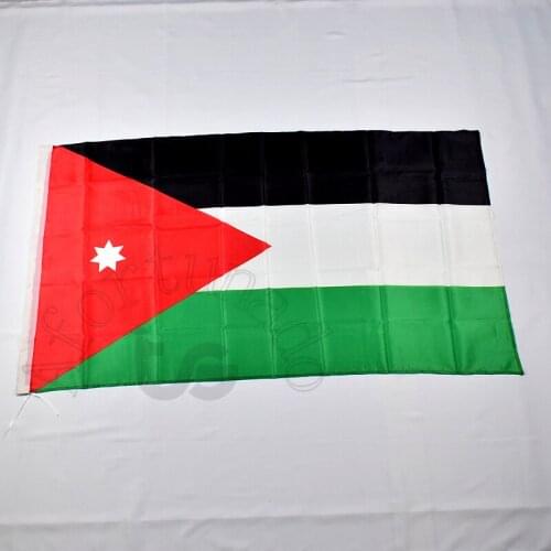 Jordan 90*150cm Jordanian flag Banner 3x5 Foot national flag for meet,Parade,party.Hanging,decoration