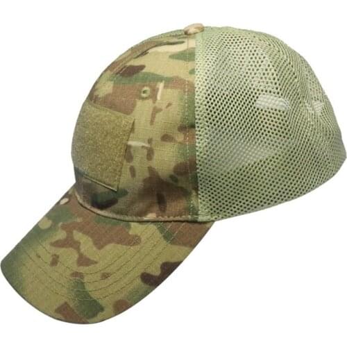 Tactical Mesh Cap Army Outdoor Sports Military Caps Camouflage Hat Camo Hunting Hats Men Adults Snapback Cap for Spring Summer