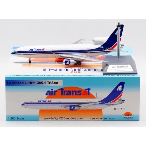 1:200 Alloy Collectible Plane INFLIGHT IF1011TS12P AIR TRANSAT LOCKHEED L-1011 TriStar Diecast Aircarft Model C-FTNH With Stand