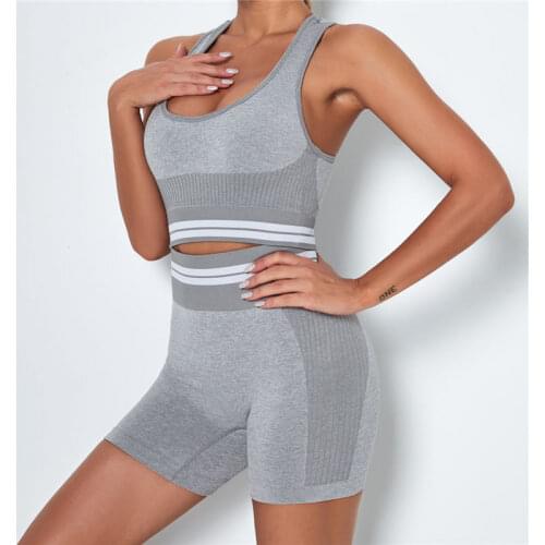 Yoga Shorts Sets Push Up Sports Bras Two Piece Sets Training Outfits Gym Fitness Yoga Suits Gym Workout Sports Sets Gym Clothing