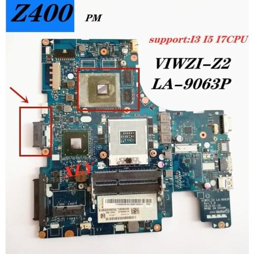 La-9063p for lenovo Z400 Ideapad laptop motherboard VIWZI Z2 HM77 DDR3 complete testing