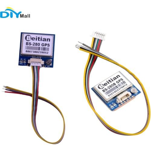 Beitian BS-280 GPS Receiver Module Glonass BeiDou UART TTL RS232 Level with Flash + GPS Antenna for Pixhawk APM