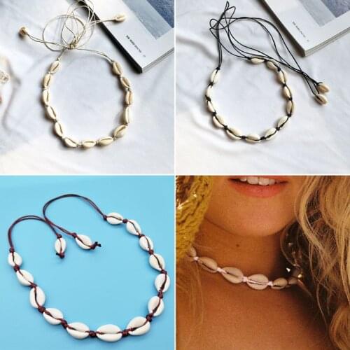 Natural Shell Necklace Choker Handmade Crafts Women Men Unisex Jewelry Bohemia Style Vintage Summer Charms Party Gifts Girls