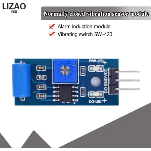 Normally Closed Vibration Sensor Module for Alarm System DIY Smart Vehicle Robot Helicopter Airplane Aeroplane Boart Car WAVGAT
