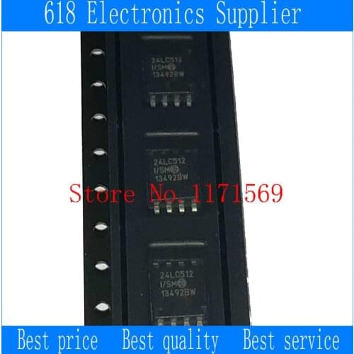 100% NEW 10pcs/lot PIC24LC512-I/SM 24LC512-I/SM 24LC512 SOP8