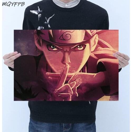 Japanese Anime Kraft Paper Poster Home Bedroom Wall Decoration Painting Core 50.5x35cm