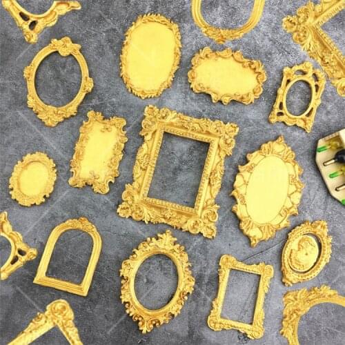 Frame Shape Polymer Clay Silicone Mold Candy Moulds Picture Frame Cake Decorating Tools