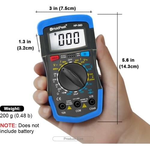 Professional High Precise HP-33D AC DC Digital Multimeter Ohm Hz Resistance Tester Multimetro Voltage Meter dropshipping csv