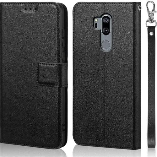 Luxury Flip Case for LG G7 ThinQ G7 / G7 Plus 6.1 inch Cover Original Book Design Leather Phone Coque Wallet Capa Stand With