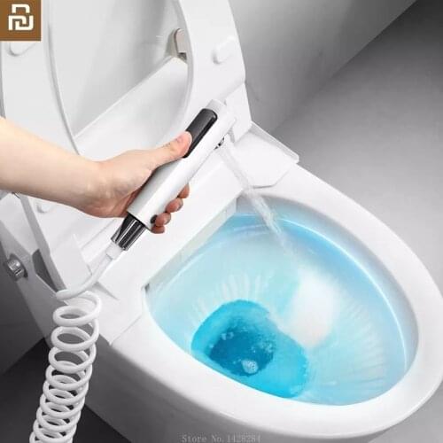 Youpin Hand-held Spray Gun Toilet Pressurized Flusher Strong Flushing 2M Telescopic Tube Handheld Bidet Sprayer