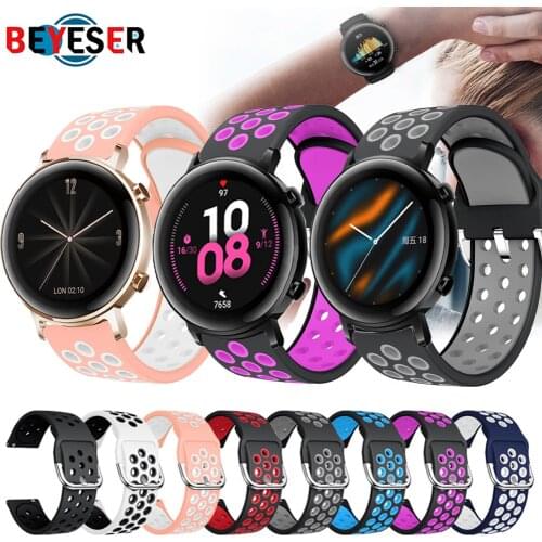 For Huawei Watch GT2 GT 2 GT 42mm Smart Watch 20mm watch strap Silicone Watchbands 20mm watch band bracelet correa