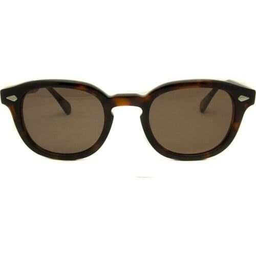 Accustomized Johnny Depp Vintage Polarzied Sunglasses UV400 Round Imported Pure-Plank L M S Unisex Men Women Goggles Design Cas