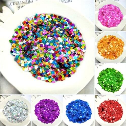Ultra-thin 3mm Square Sequins Laser Stripe Glitter 3D Nail Sequin Paillette Eo-Friendly PET Sequin for Nails Art Decorations 10g