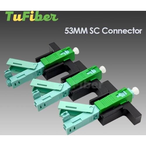 UNIKIT SC APC UPC Fast Connector Single-Mode FTTH Tool Cold Connector Tool Fiber Optic Fast Connnector 53mm Free Shipping
