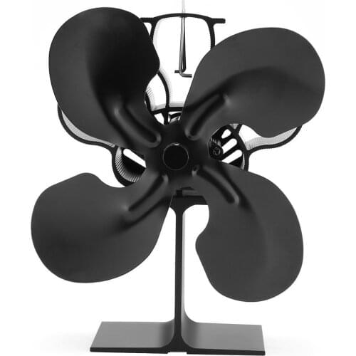 4-Blade Heat Powered Stove Fan for Wood / Log Burner/Fireplace - Eco