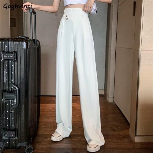 Women Casual Pants Large Size 4XL Solid Button Irregular Designer Zipper Soft Korean Style Fashion All-match Female Hot Sale New