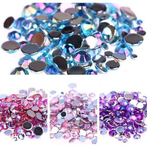 1.5mm 10000pcs AB Colors Nail Rhinestones for Shoes Clothing Decorations High Shine Sparkling Fashion Nail Art Decorations
