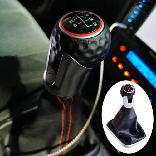 12mm Car Styling Gear Shift Knob Lever Gaitor Boot Cover Case Collar For Volkswagen Mk4 Jetta/Bora 1999-2004