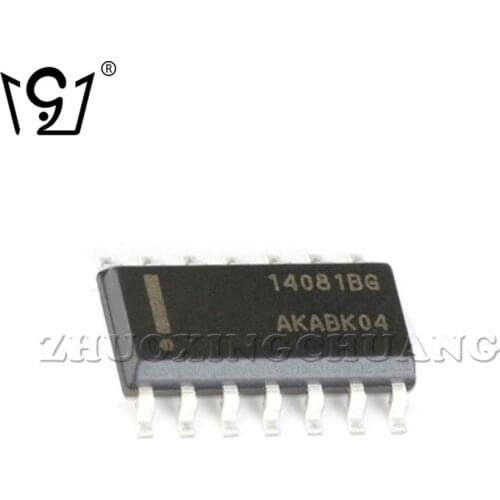 20PCS MC14081BDR2G SOIC-14 Quad 2-input AND gate 8.8 mA 3 V ~ 18 V