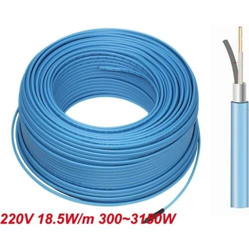 300~3150W Single Conductor Under Ceramic Tile Wood Flooring Warming Floor Heating Cable
