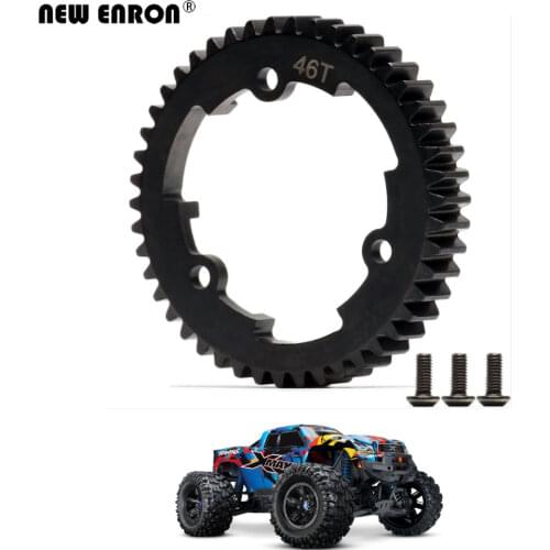 #6447 46T 1 Mod Harden 45# Steel Spur Gear 46Tooth For RC Car Part Traxxas 1/5 X-Maxx 1/7 XO-1 1/10 E-Revo 2.0 VXL New MAXX