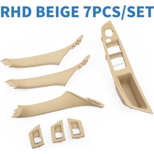 RHD Car Interior Door Pull Handle Window Switch Panel Trim No Mirror Folding Button For BMW F10 F11 F18 520 523 525 528 530